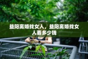 益阳离婚找女人，益阳离婚找女人要多少钱
