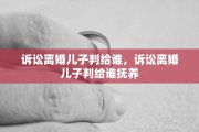 诉讼离婚儿子判给谁，诉讼离婚儿子判给谁抚养