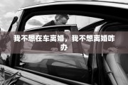 我不想在车离婚，我不想离婚咋办
