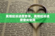 离婚起诉进度查询，离婚起诉进度查询官网