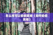 怎么样可以偷偷离婚（如何偷偷离婚）