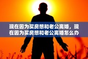 现在因为买房想和老公离婚，现在因为买房想和老公离婚怎么办