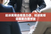 起诉离婚去哪里办理，起诉离婚去哪里办理手续