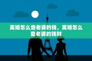 离婚怎么查老婆的钱，离婚怎么查老婆的钱财