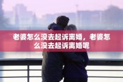 老婆怎么没去起诉离婚，老婆怎么没去起诉离婚呢