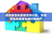 农村承包地离婚怎样分配，农村承包地离婚怎样分配财产