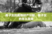 有子女的离婚财产分割，有子女的怎么离婚