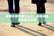 离婚半夜想要怎么办，离婚半夜想要怎么办呢