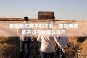 离婚两年房子归子女，离婚两年房子归子女怎么过户