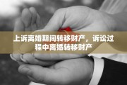 上诉离婚期间转移财产，诉讼过程中离婚转移财产