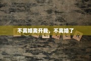 不离婚离开我，不离婚了