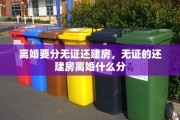 离婚要分无证还建房，无证的还建房离婚什么分
