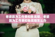老婆因为工作要和我离婚，老婆因为工作要和我离婚怎么办