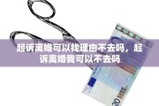 起诉离婚可以找理由不去吗，起诉离婚我可以不去吗