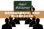 离婚财务纠纷案例分析，离婚财务纠纷案例分析报告