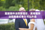 离婚案件法院受理后，离婚案件法院受理后多久可以开庭