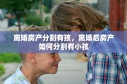 离婚房产分割有孩，离婚后房产如何分割有小孩