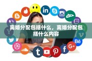 离婚分配包括什么,离婚分配包括什么内容 离婚分配包括什么,离婚分配包括什么内容