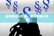 起诉离婚公开网，起诉离婚公告网
