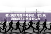 老公说离婚却不办手续，老公说离婚却不办手续怎么办