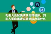 判刑人员配偶请求离婚程序，判刑人员配偶请求离婚程序是什么