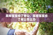 离婚宝宝给了老公，离婚宝宝给了老公怎么办