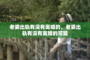 老婆出轨有没有离婚的，老婆出轨有没有离婚的可能