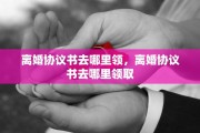 离婚协议书去哪里领，离婚协议书去哪里领取