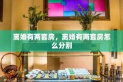 离婚有两套房，离婚有两套房怎么分割