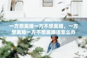 一方想离婚一方不想离婚，一方想离婚一方不想离婚该怎么办