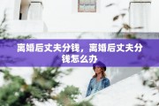 离婚后丈夫分钱，离婚后丈夫分钱怎么办