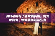 得知老婆有了新欢要离婚，得知老婆有了新欢要离婚怎么办