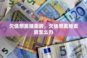 欠债想离婚卖房，欠债想离婚卖房怎么办
