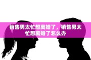 销售男太忙想离婚了，销售男太忙想离婚了怎么办