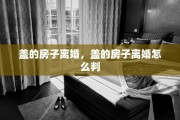 盖的房子离婚，盖的房子离婚怎么判