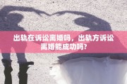 出轨在诉讼离婚吗，出轨方诉讼离婚能成功吗?