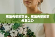 离婚去美国前夫，离婚去美国前夫怎么办