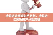 法院诉讼离婚财产分割，法院诉讼离婚财产分割流程