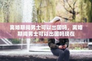 离婚期间男士可以出国吗，离婚期间男士可以出国吗现在