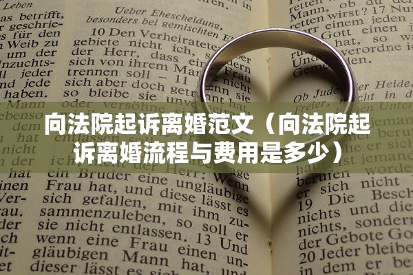 离婚起诉书是谁写，离婚起诉书是谁写的