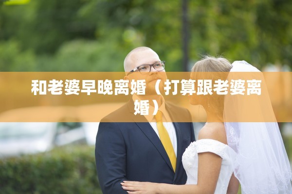 和老婆早晚离婚（打算跟老婆离婚）