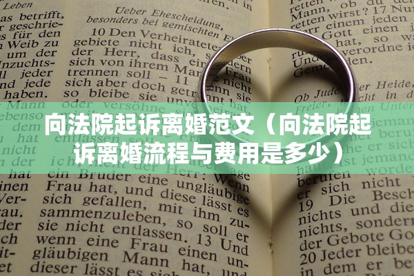 向法院起诉离婚范文（向法院起诉离婚流程与费用是多少）