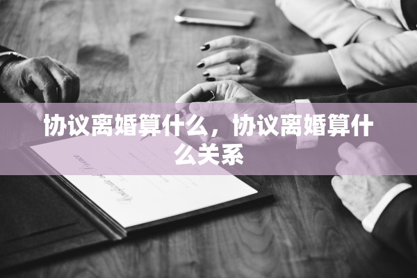协议离婚算什么，协议离婚算什么关系
