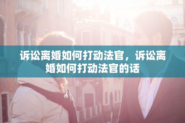 诉讼离婚如何打动法官，诉讼离婚如何打动法官的话