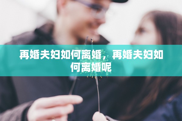 再婚夫妇如何离婚，再婚夫妇如何离婚呢