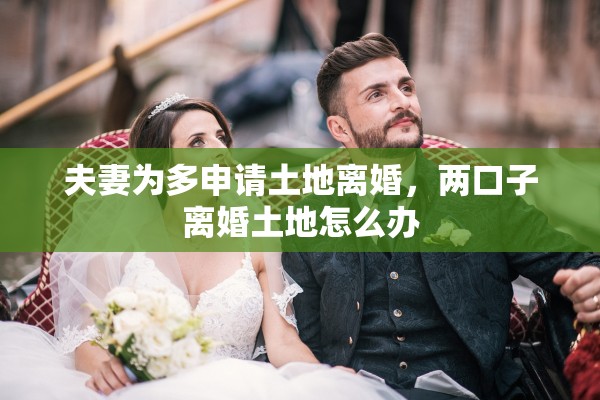 夫妻为多申请土地离婚，两口子离婚土地怎么办