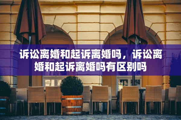 诉讼离婚和起诉离婚吗，诉讼离婚和起诉离婚吗有区别吗