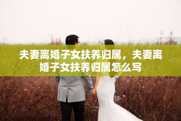 夫妻离婚子女扶养归属，夫妻离婚子女扶养归属怎么写