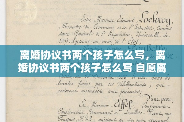 离婚协议书两个孩子怎么写，离婚协议书两个孩子怎么写 自愿离婚协议书