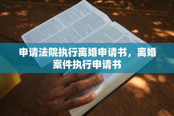 申请法院执行离婚申请书，离婚案件执行申请书